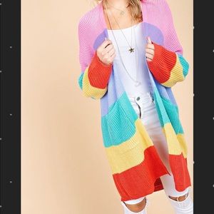 Rainbow cardigan